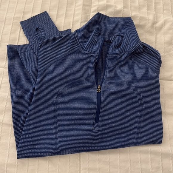 lululemon athletica blue quarter zip - Picture 1 of 3